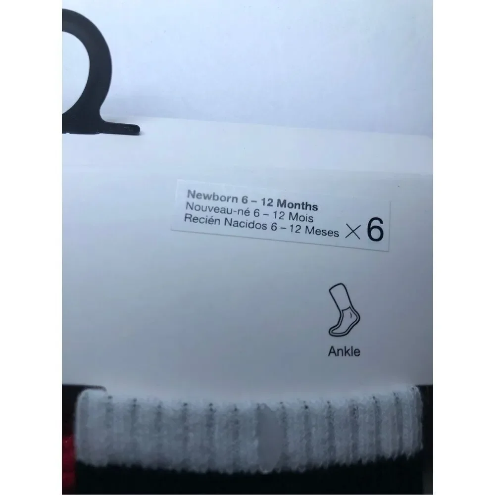 Jordan Baby Socks 6-Pack size 6-12 Months